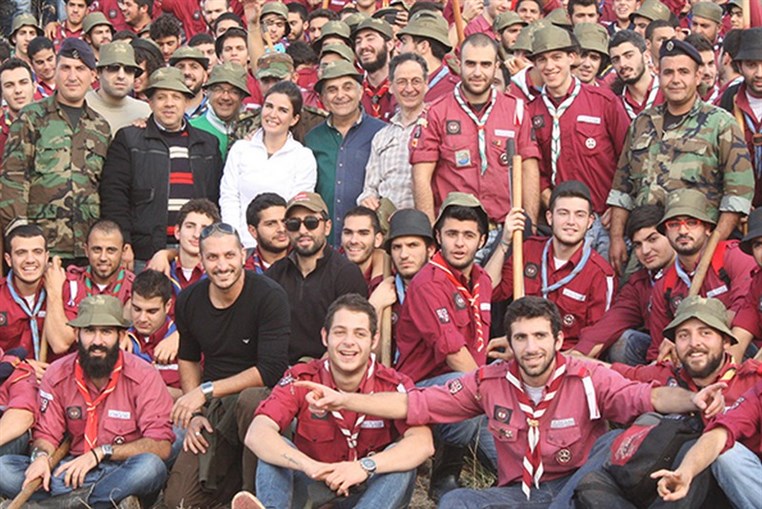 New Plantation Site in Damour 600 rovers from Les Scouts du Liban plant with Jouzour Loubnan